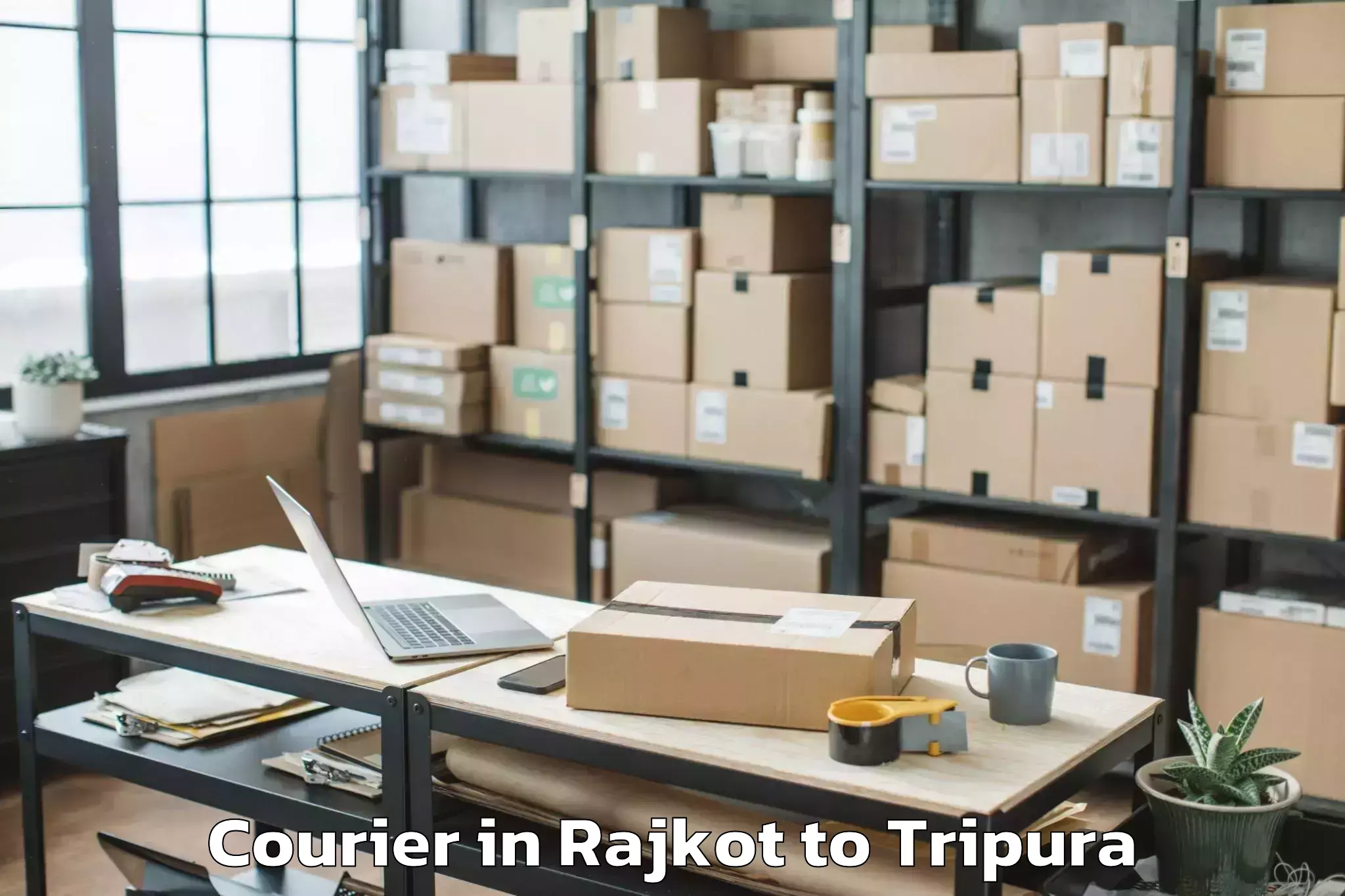 Expert Rajkot to Icfai University Tripura Agart Courier